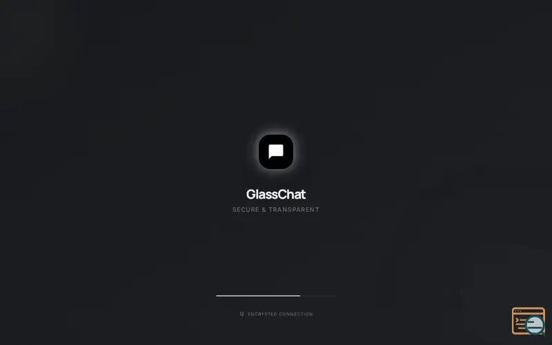 Screenshot of GlassChat — Private, cinematic messaging with AI, calls & vanish mode