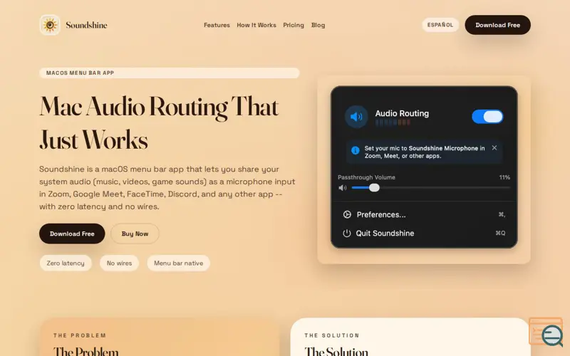 Screenshot of Soundshine