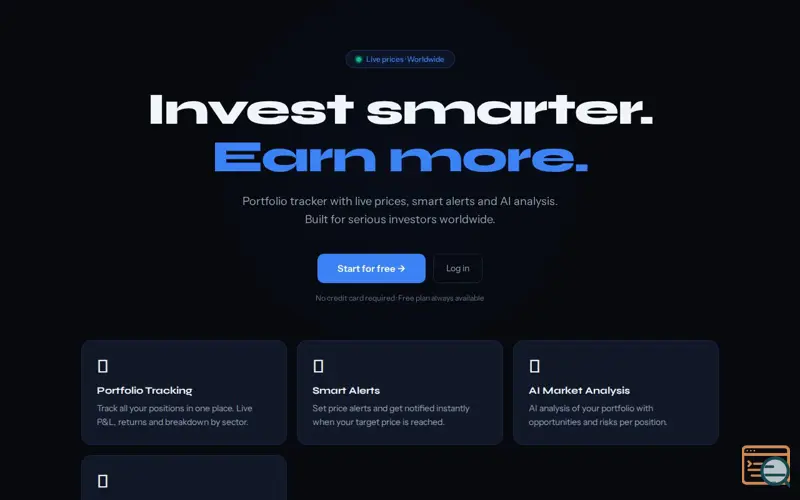 Screenshot of StockPulse