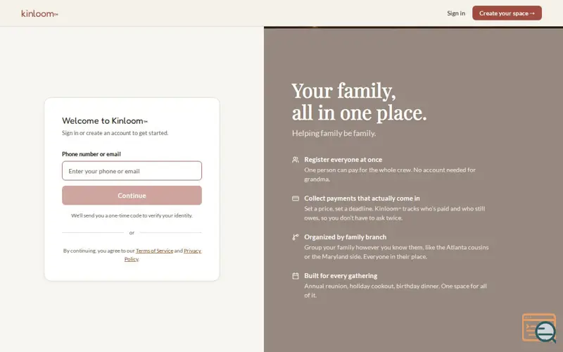 Screenshot of Kinloom