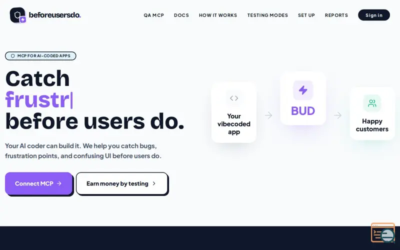 Screenshot of Before Users Do