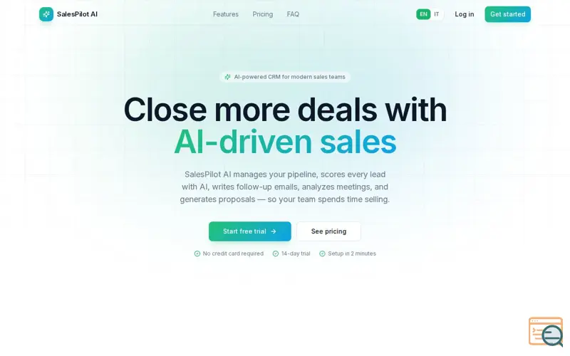 Screenshot of SalesPilot AI