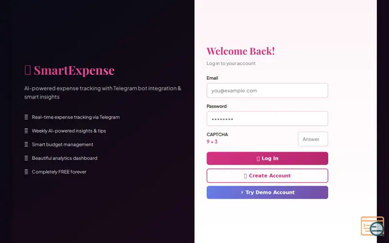 Screenshot of ai_smart_expense_trakcer_web