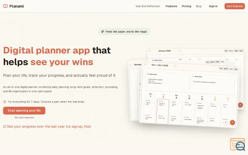 Screenshot of Planami