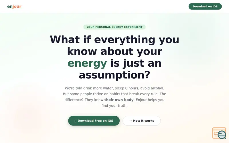 Screenshot of Enjour 