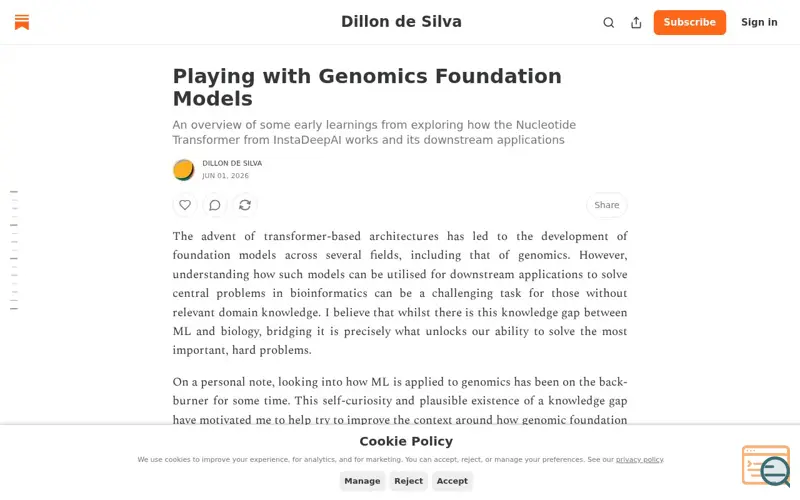 Screenshot of Dillondesilva