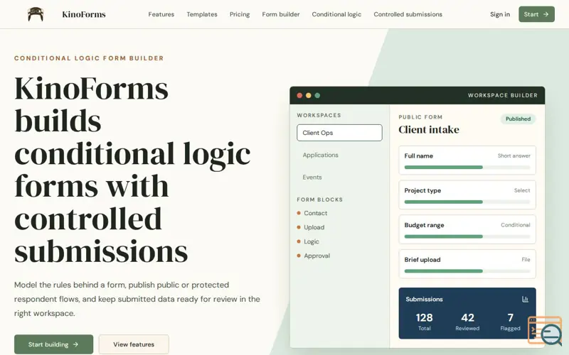 Screenshot of KinoForms