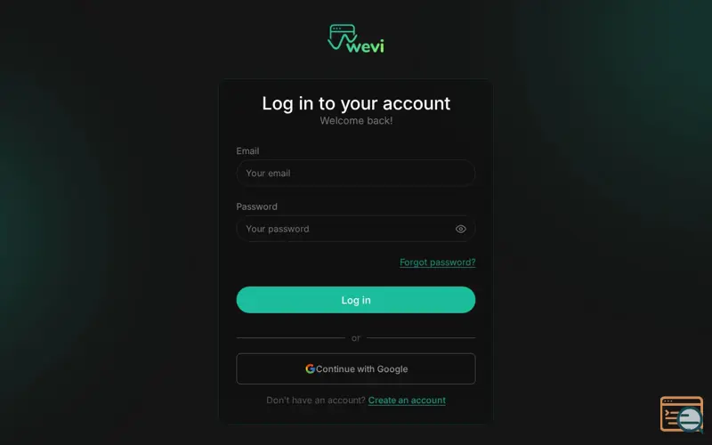 Screenshot of Wevi Official Launch