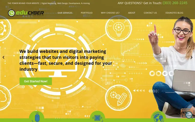 Screenshot of EduCyber