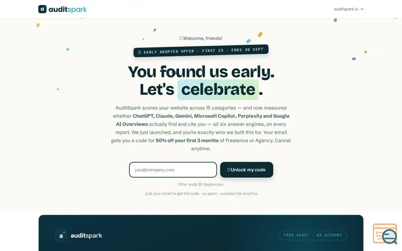 Screenshot of AuditSpark