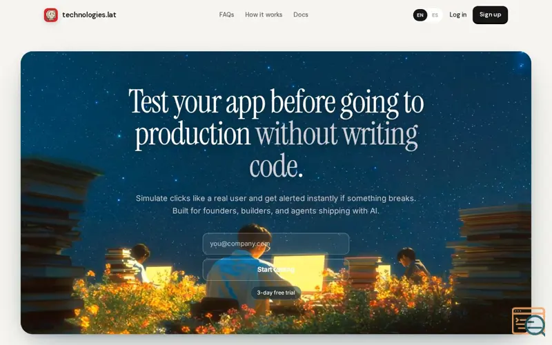 Screenshot of Technologies.lat