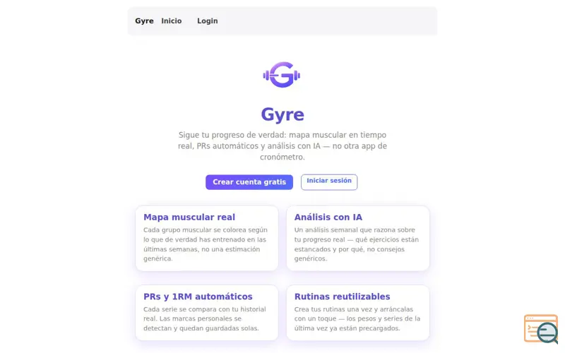 Screenshot of Gyre