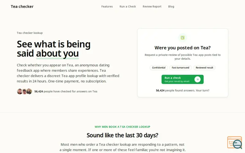 Screenshot of Tea About Me (formerly Tea Checker)