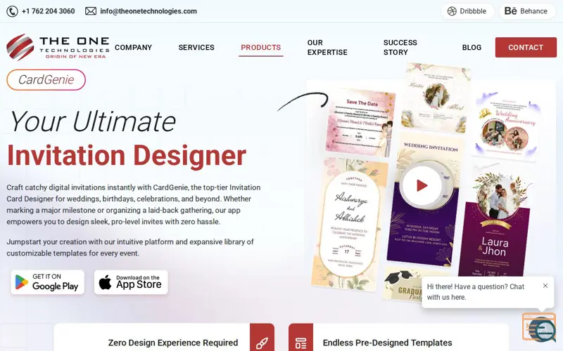 Screenshot of Invitation Design & Card Maker