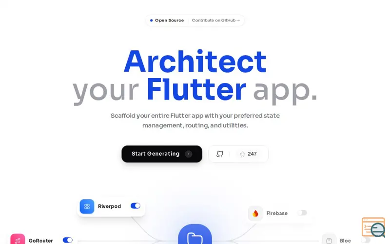 Screenshot of FlutterInit