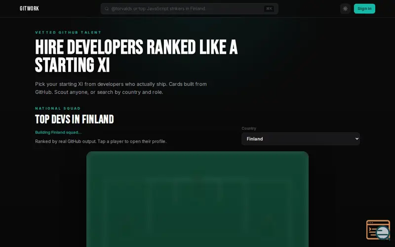 Screenshot of Gitwork