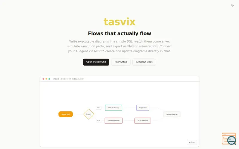 Screenshot of Tasvix
