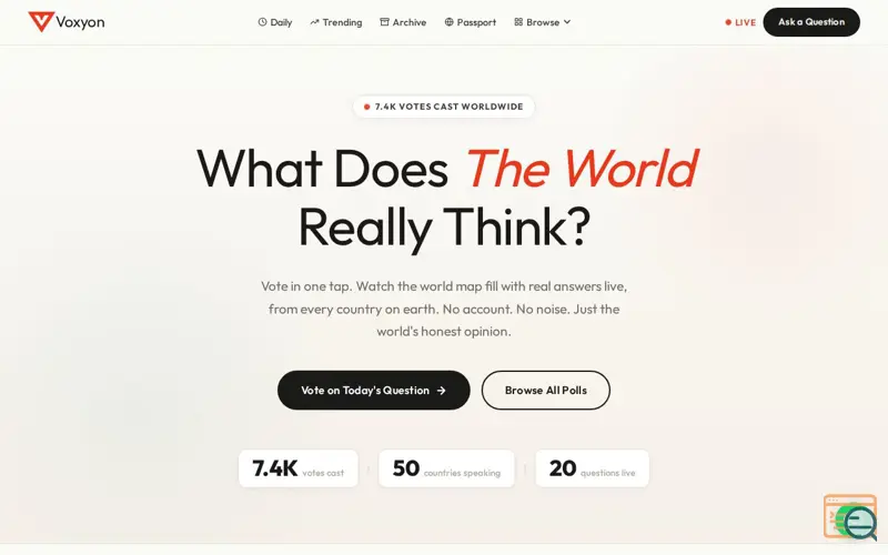 Screenshot of Voxyon