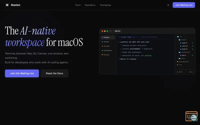 Screenshot of Nexion