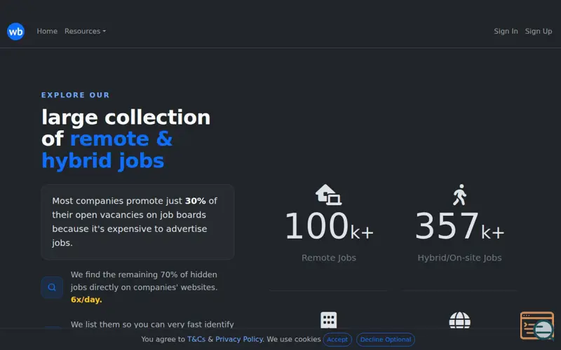 Screenshot of workbeyond.io