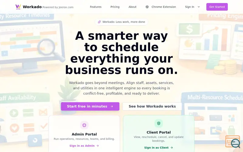 Screenshot of Workado App