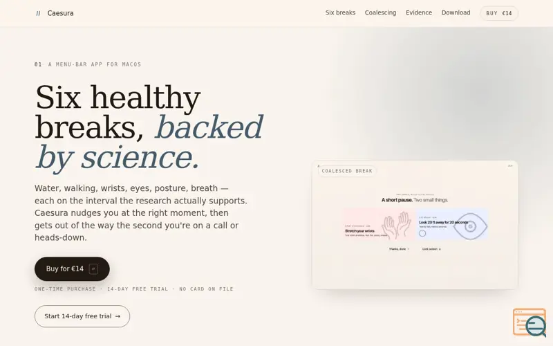 Screenshot of Caesura
