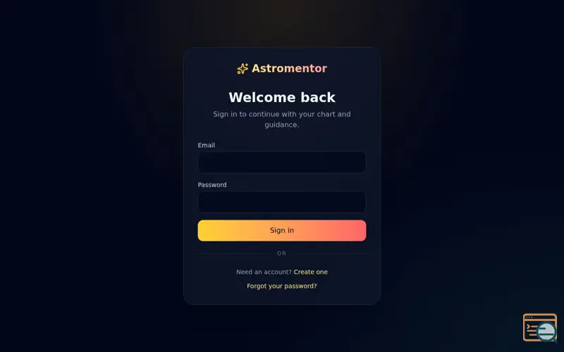 Screenshot of Astromentor