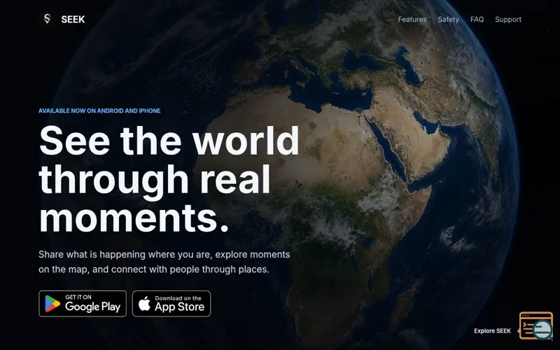 Screenshot of SEEK - the world