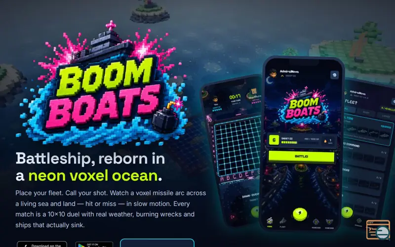 Screenshot of BoomBoats — Voxel Battleship for iPhone