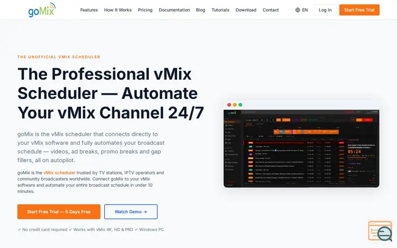 Screenshot of goMix Pro