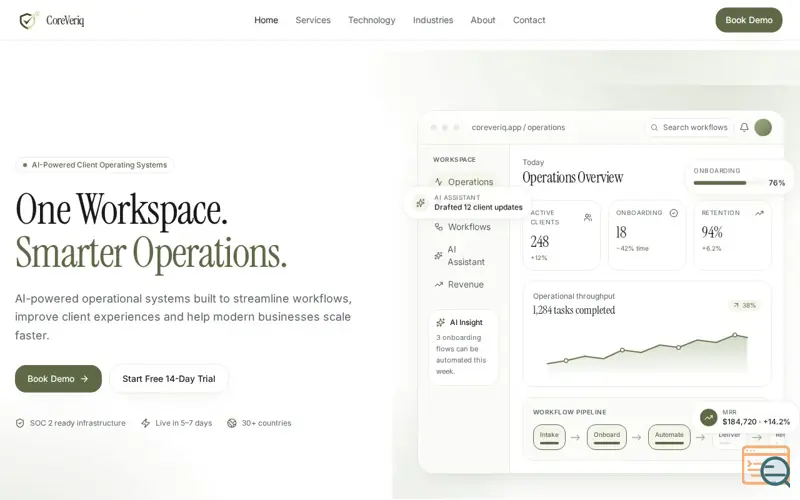 Screenshot of Coreveriq
