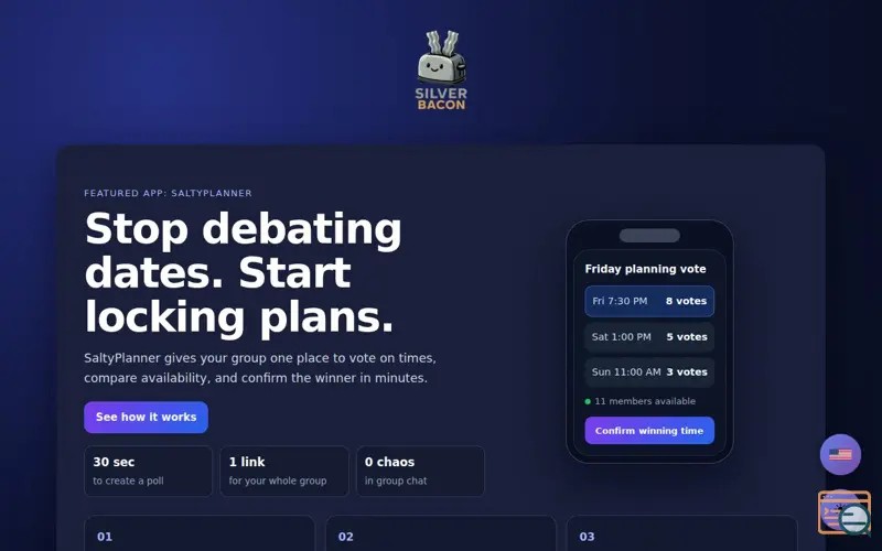 Screenshot of SaltyPlanner