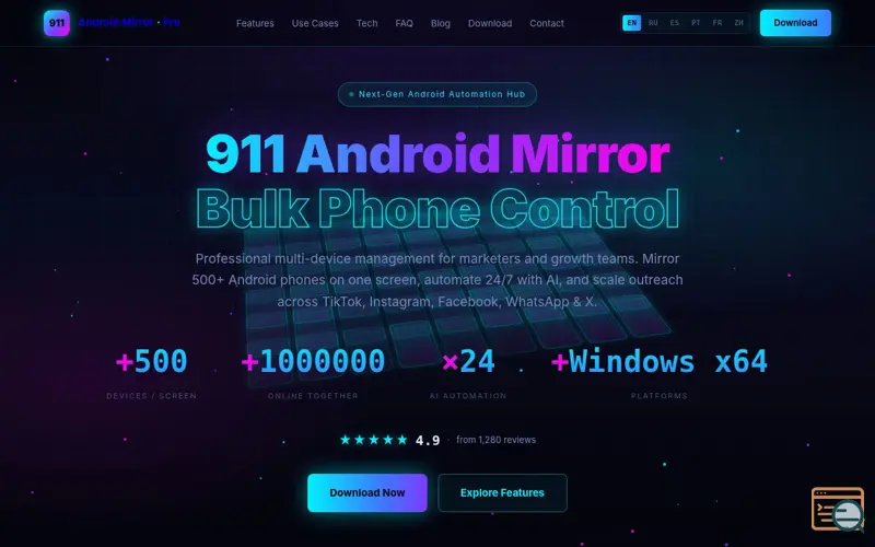 Screenshot of 911 Android Mirror