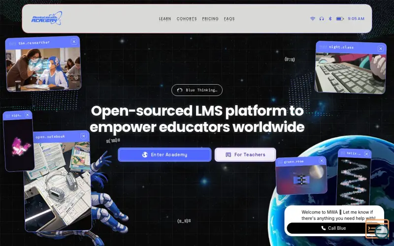 Screenshot of Mental Wealth Academy, a launch using Warpcast