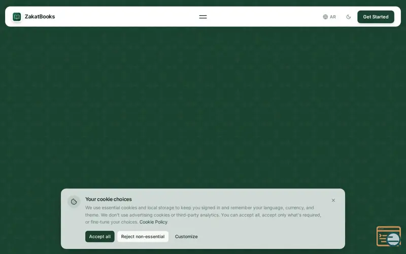 Screenshot of ZakatBooks