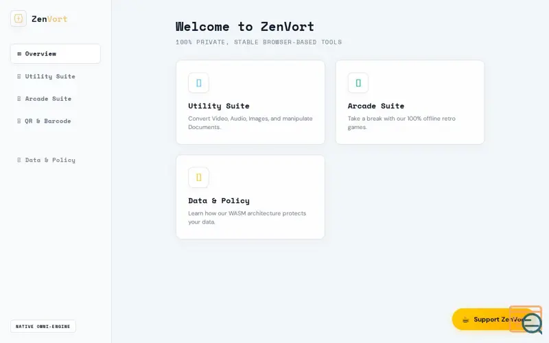 Screenshot of ZenVort