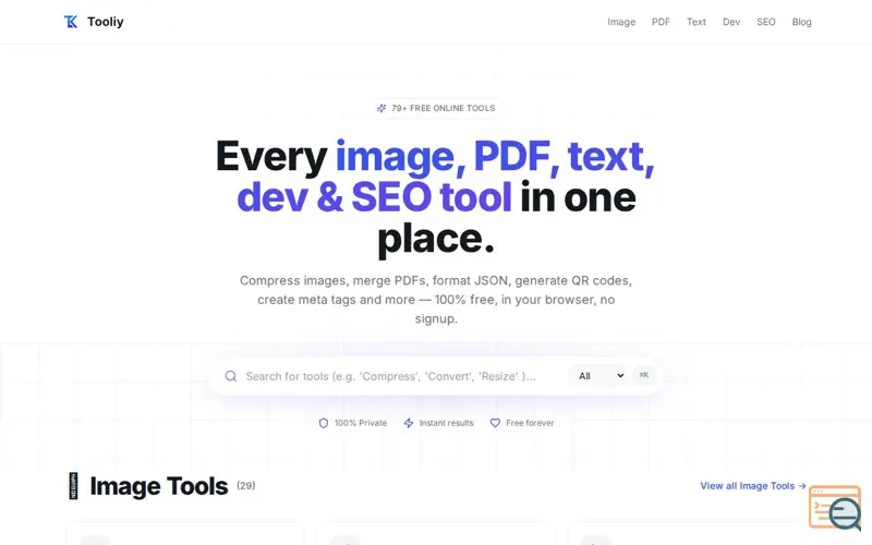 Screenshot of Tooliy