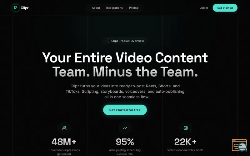 Screenshot of Clipr