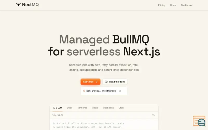 Screenshot of NextMQ