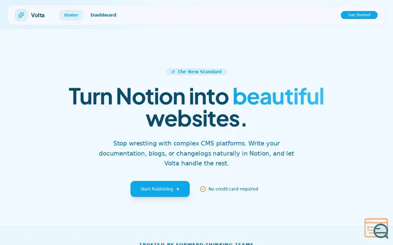 Screenshot of Volta-docs