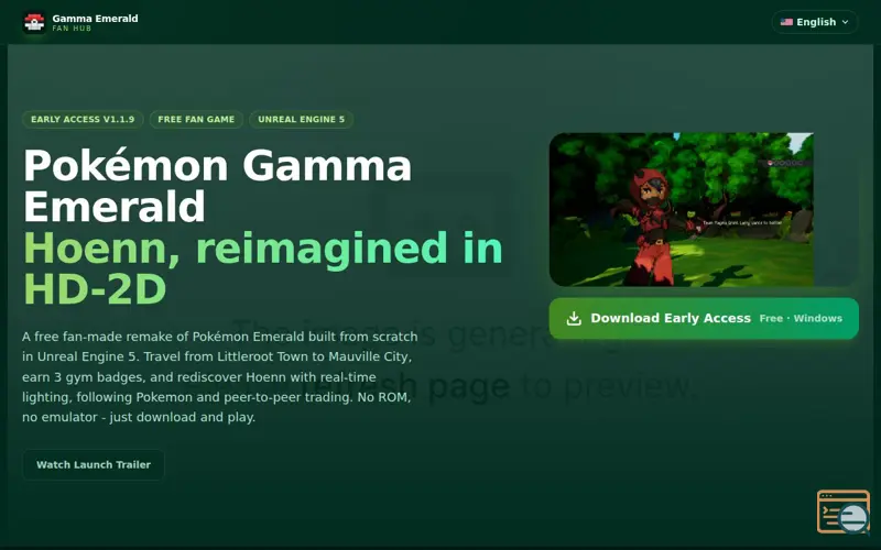Screenshot of Pokemon Gamma Emerald