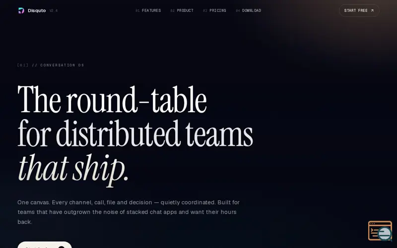 Screenshot of Disquto