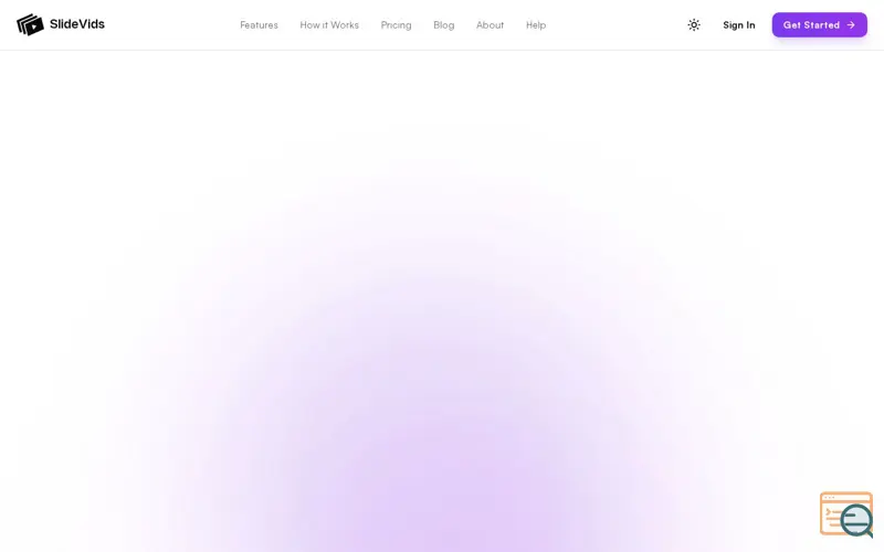 Screenshot of SlideVids