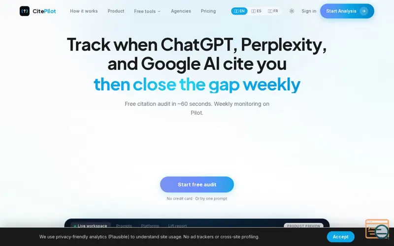 Screenshot of CitePilot