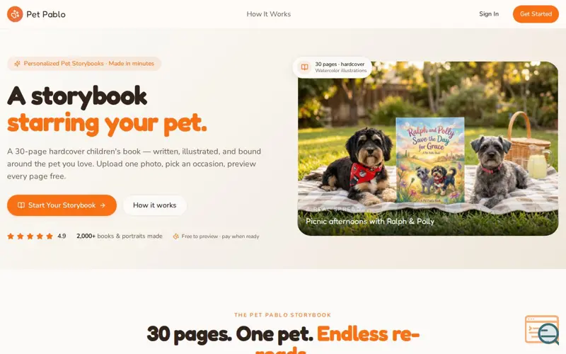 Screenshot of Pet Pablo