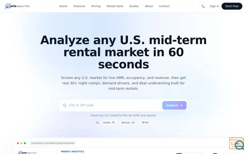 Screenshot of MTR Analytics