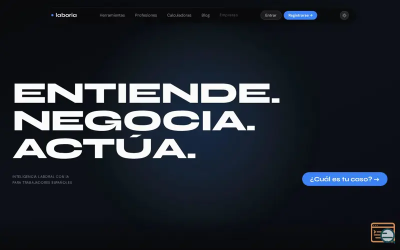 Screenshot of LaborIA