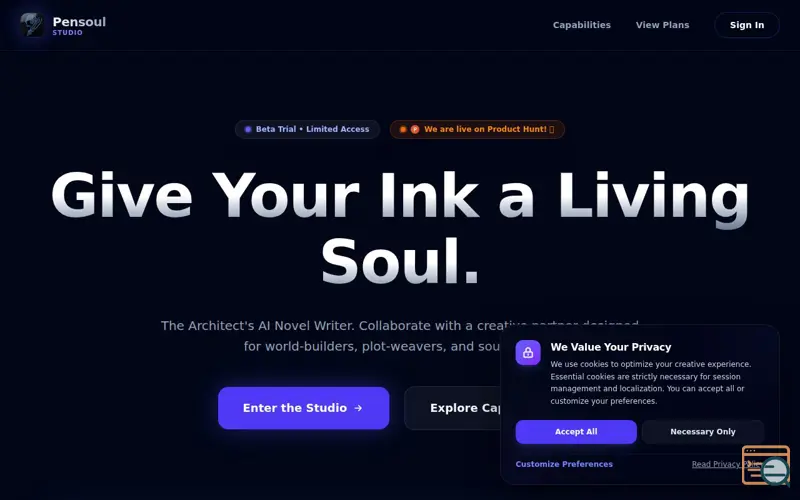 Screenshot of Pensoul