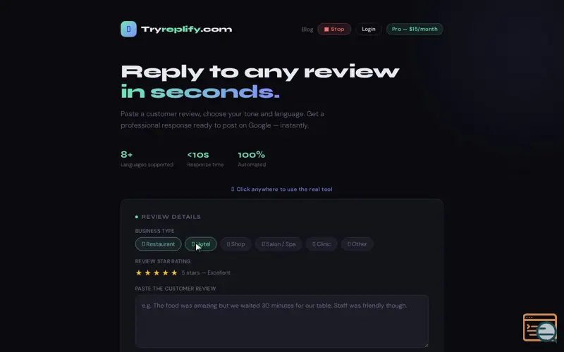 Screenshot of Tryreplify
