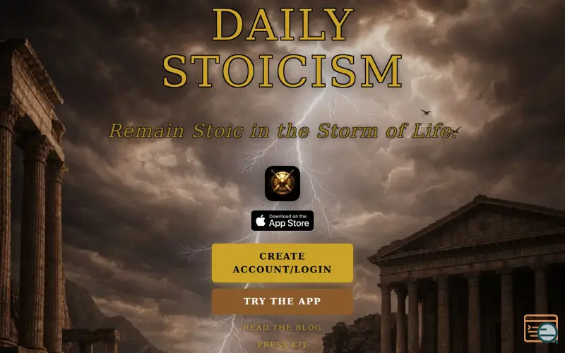 Screenshot of Daily Stoicism